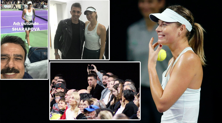 Sharapova İstanbul'u salladı!