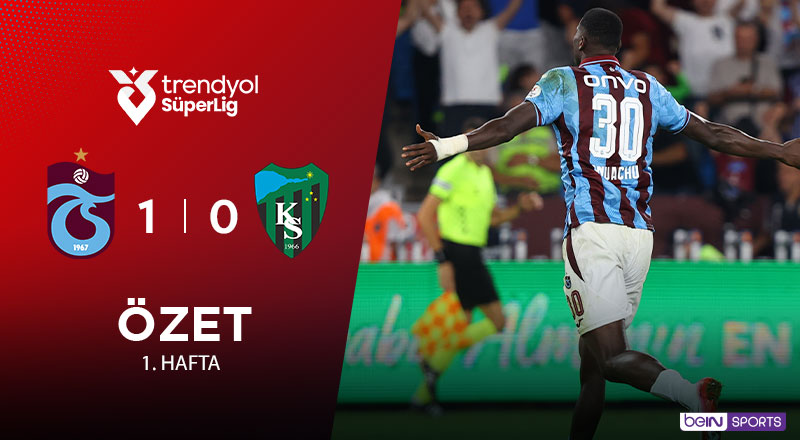 Trabzonspor 1-0 Kocaelispor Maç Özeti
