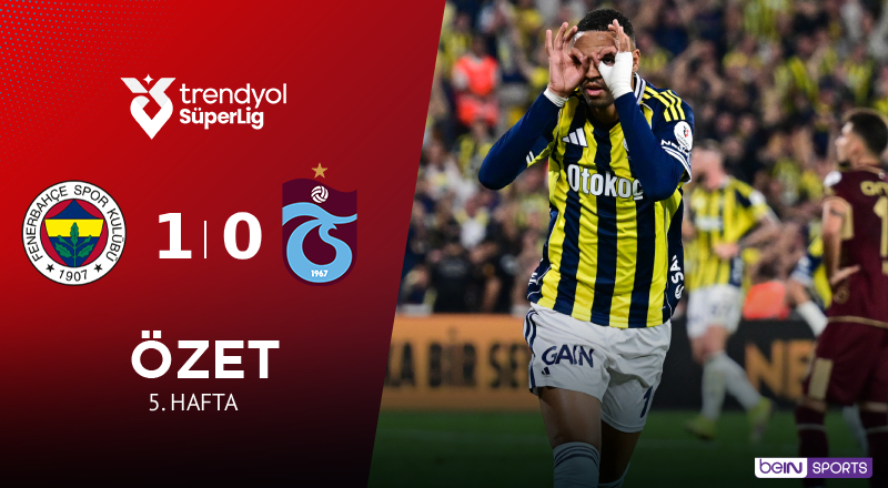 Fenerbahçe 1-0 Trabzonspor Maç Özeti