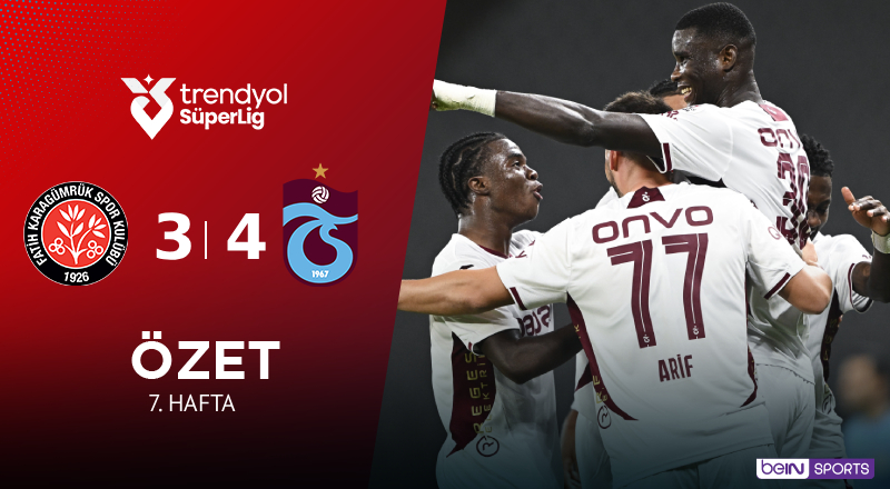Mısırlı.com.tr Fatih Karagümrük 3-4 Trabzonspor Maç Özeti