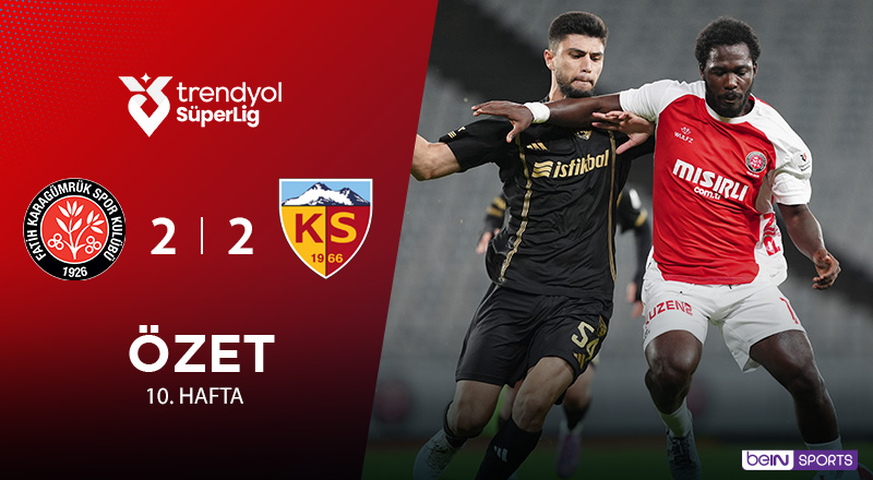 Mısırlı.com.tr Fatih Karagümrük 2-2 Zecorner Kayserispor Maç Özeti