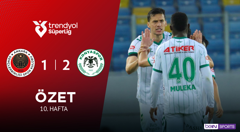 Gençlerbirliği 1-2 Tümosan Konyaspor Maç Özeti