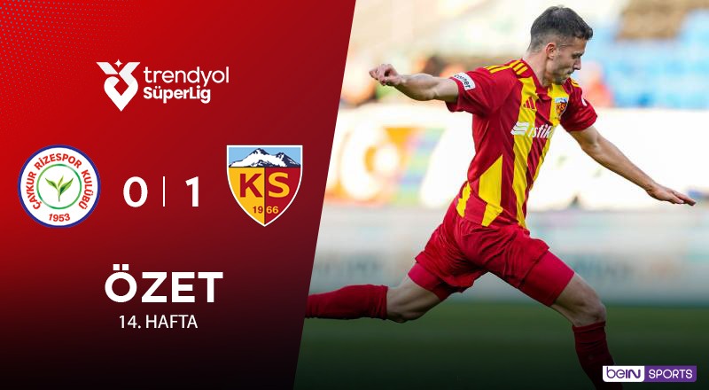 Çaykur Rizespor 0-1 Zecorner Kayserispor Maç Özeti