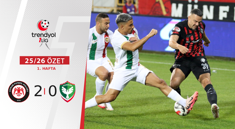 Arca Çorum FK 2-0 Amed Sportif Faaliyetler Maç Özeti
