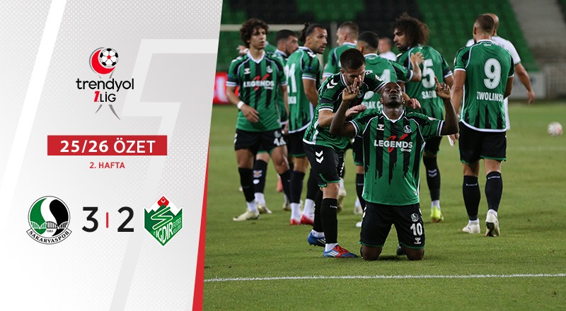 Sakaryaspor 3-2 Alagöz Holding Iğdır FK Maç Özeti