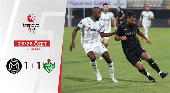 Manisa FK 1-1 Alagöz Holding Iğdır FK Maç Özeti
