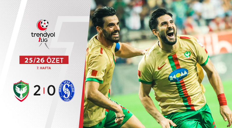 Amed Sportif Faaliyetler 2-0 SMS Grup Sarıyerspor Maç Özeti