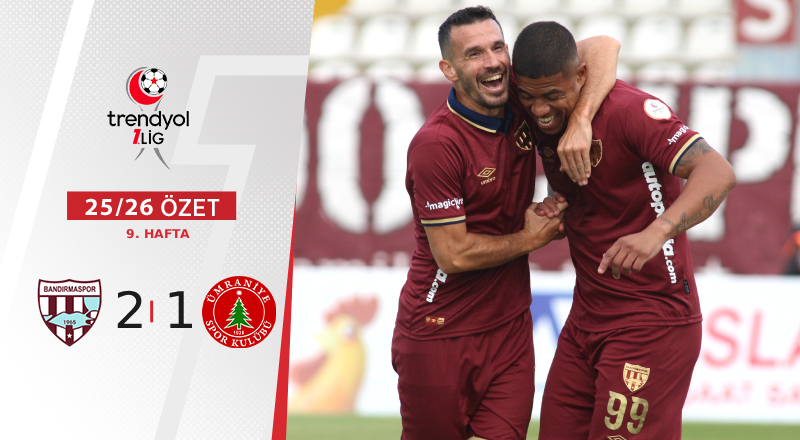 Bandırma Spor 2-1 Eminevim Ümraniyespor  Maç Özeti