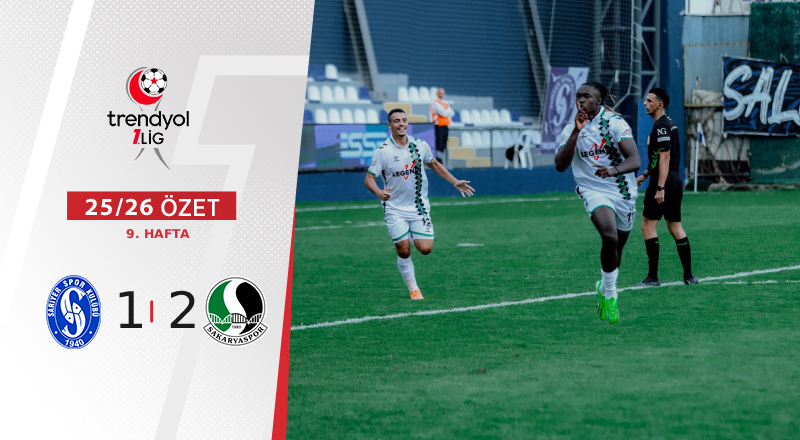 SMS Grup Sarıyerspor 1-2 Sakaryaspor Maç Özeti