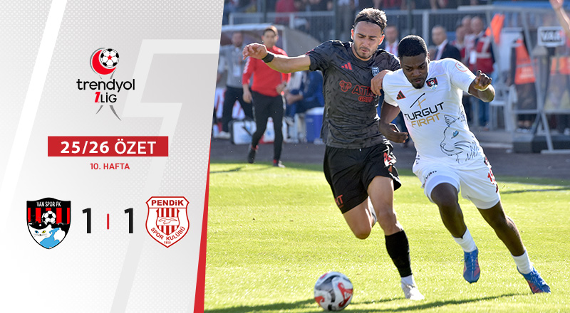 İmaj Altyapı Van Spor FK 1-1 Atko Grup Pendikspor Maç Özeti