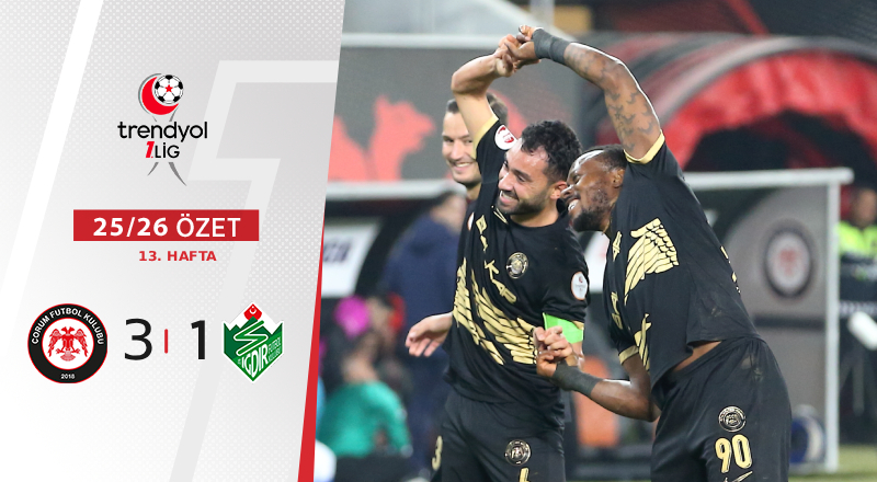 Arca Çorum FK 3-1 Alagöz Holding Iğdır FK Maç Özeti