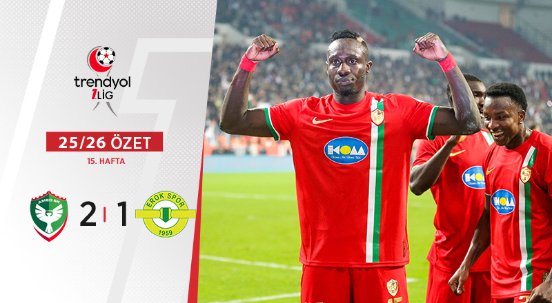 Amed Sportif Faaliyetler 2-1 Esenler Erokspor Maç Özeti